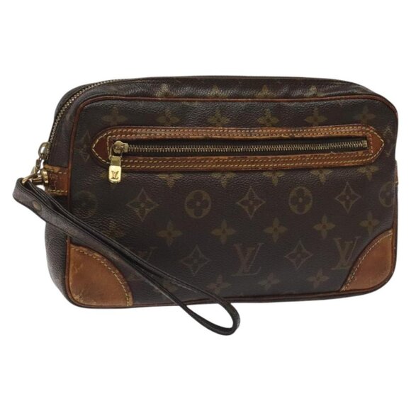 LOUIS VUITTON Monogram Marly Dragonne GM Clutch Bag M51825 LV Auth ep7830 - Picture 1 of 16